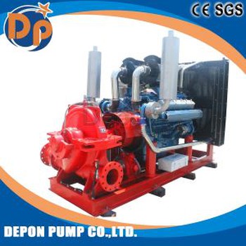S Irrigation Large Volume Split Case Pump with Diesel Engine in Trailer
